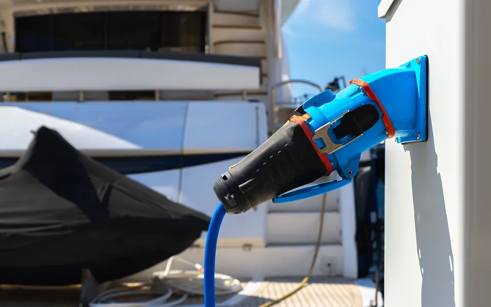 Electric Charging Of Boat