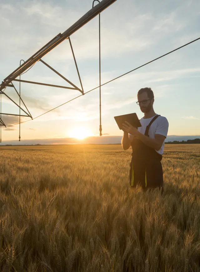 Crops Being Watered Related To Modelling Of The Water, Food Climate Nexus